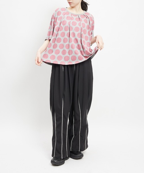 gomme（ゴム） tシャツ 半袖 ドットタックT レディース メンズ