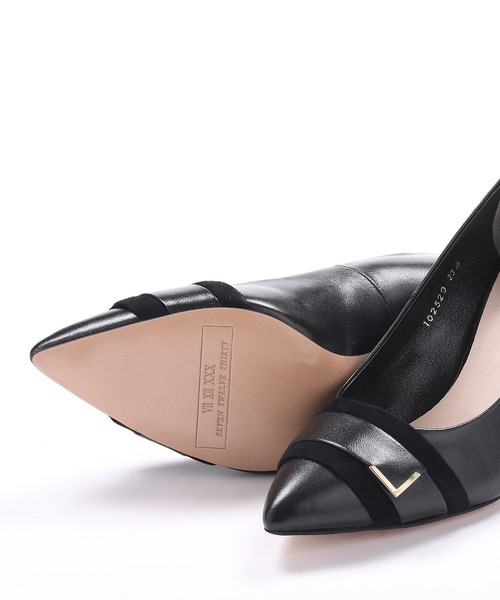 「SEVEN TWELVE THIRTY」 パンプス 23cm ブラック レディース_画像7