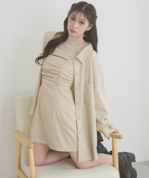 Ambre Neige（アンブルネージュ） ワンピース assortment shirt