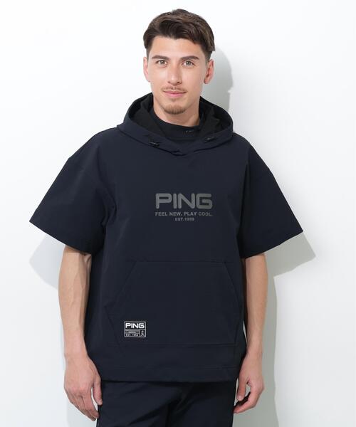 PING ゴルフウェア プルオーバー フーディー パーカー LL PING（ピン） tシャツ 「PING APPAREL」半袖フーディプルオーバー