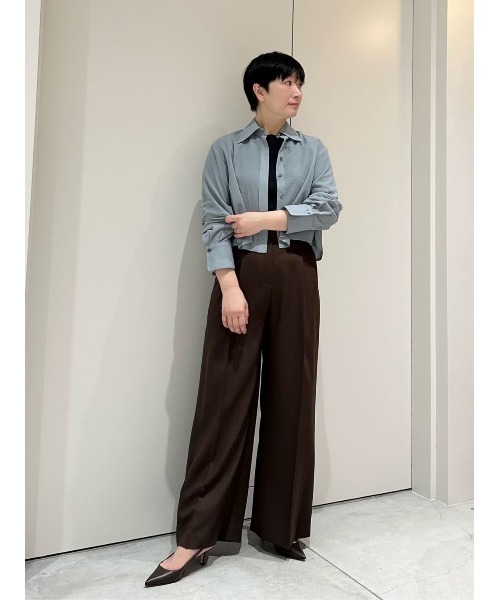 ブラウス シャツ COLUMN / Aラインシャツ「PERMANENT」 レディースの画像