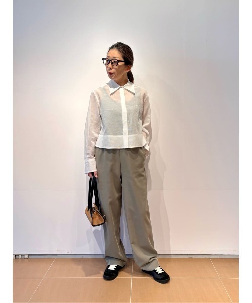 ブラウス シャツ COLUMN / Aラインシャツ「PERMANENT」 レディースの画像