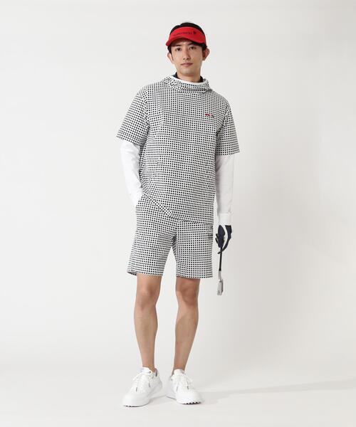 パンツ 綿ライクNY/PUハイストレッチショートパンツ メンズ_2