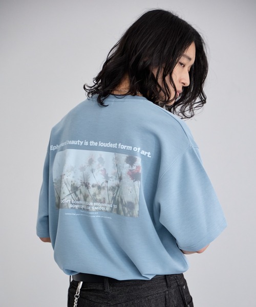 RAGEBLUE（レイジブルー） tシャツ 「LUXURY+EASY」DRAPE CREW NECK