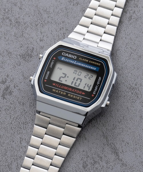 CASIO（カシオ） デジタル腕時計 FREE シルバー メンズ : ZOZOTOWN
