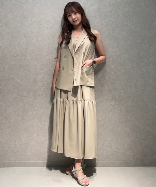 AND COUTURE（アンドクチュール） ワンピース テーラードジレ