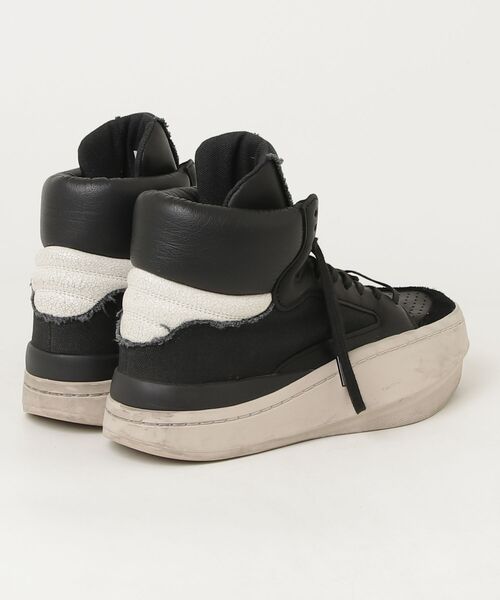 Y-3 スニーカー ホワイト/ブラック Y-3 「Y-3」 ハイカットスニーカー 27.0cm ブラック×ホワイト メンズ