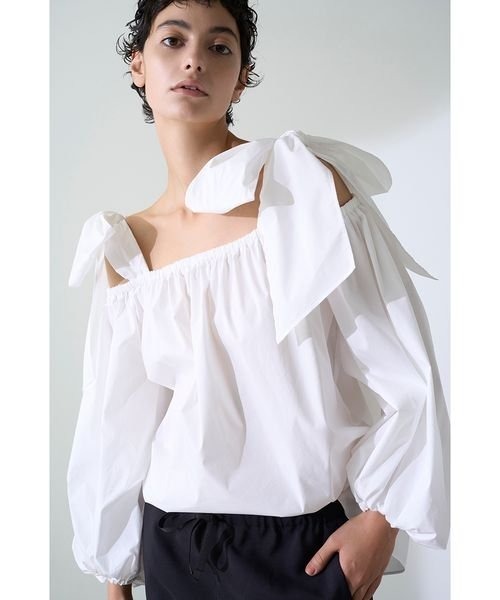 「styling/」 長袖ブラウス ONE SIZE ブラック レディース_画像2