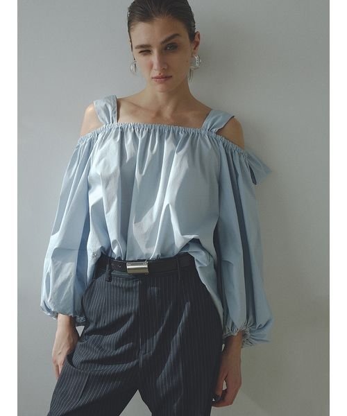 「styling/」 長袖ブラウス ONE SIZE ブラック レディース_画像3