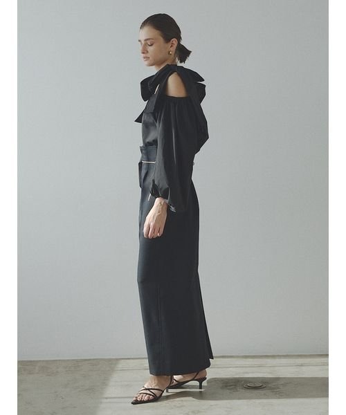 「styling/」 長袖ブラウス ONE SIZE ブラック レディース_画像6