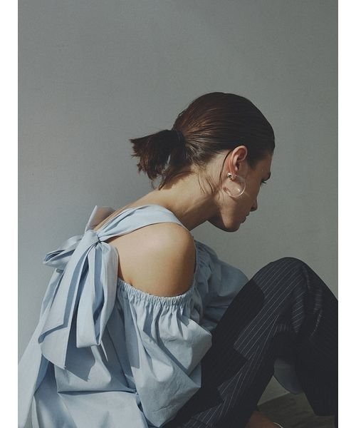 「styling/」 長袖ブラウス ONE SIZE ブラック レディース_画像8
