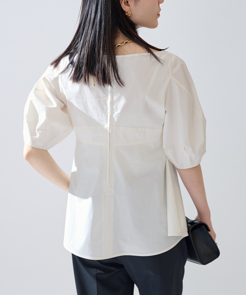「VERMEIL par iena」 7分袖カットソー - ブラック レディース_画像10