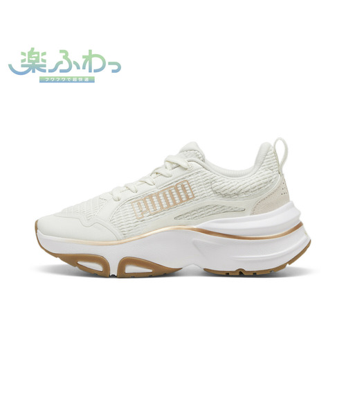 「PUMA」 ローカットスニーカー 25.0cm ブラック×ホワイト レディース_画像3