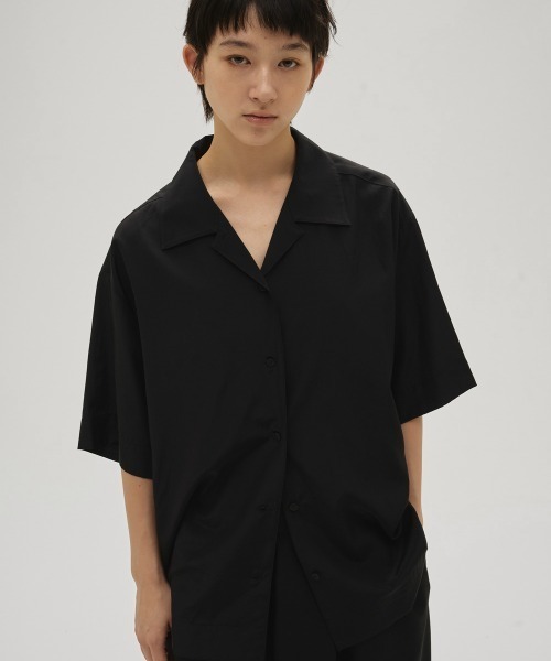 ブラウス シャツ Silky Halfsleeve Shirts レディースの画像