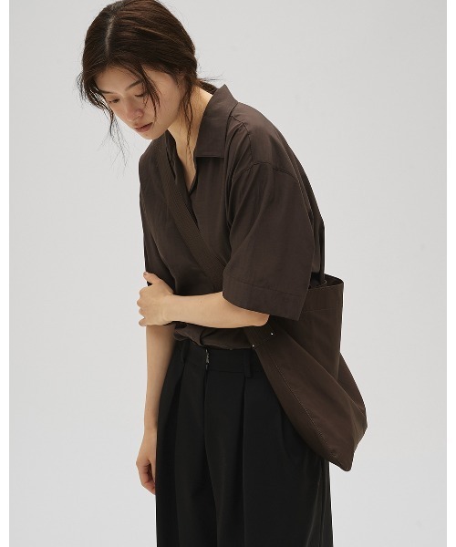 ブラウス シャツ Silky Halfsleeve Shirts レディースの画像