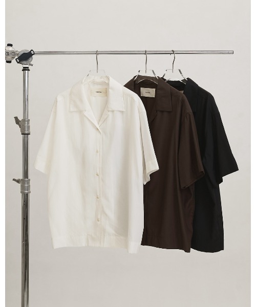 ブラウス シャツ Silky Halfsleeve Shirts レディースの画像