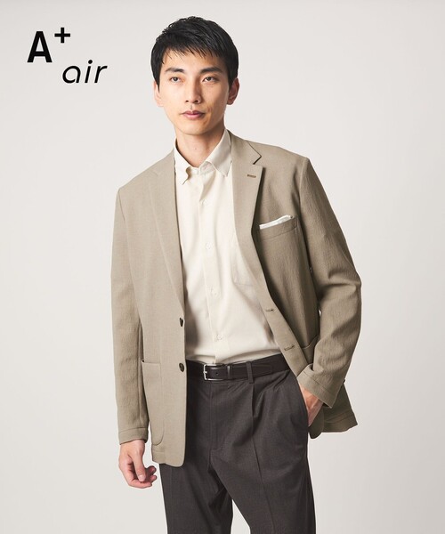 ジャケット テーラードジャケット A+ air Pメッシュ L/STD 2P ジャケット -ウォッシャブル・ストレッチ・通気性- メンズの画像