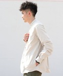 「DANTON」 長袖シャツ 40 ホワイト メンズの詳細画像1