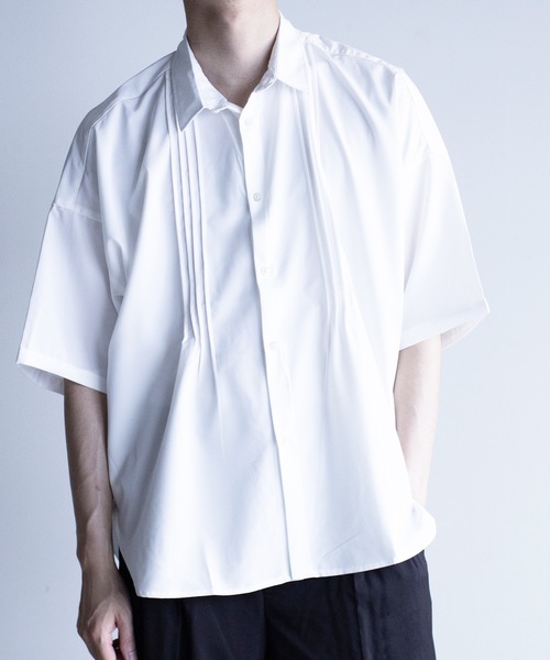 「Magine」 「HALHAM」半袖シャツ L ホワイト メンズ_画像5