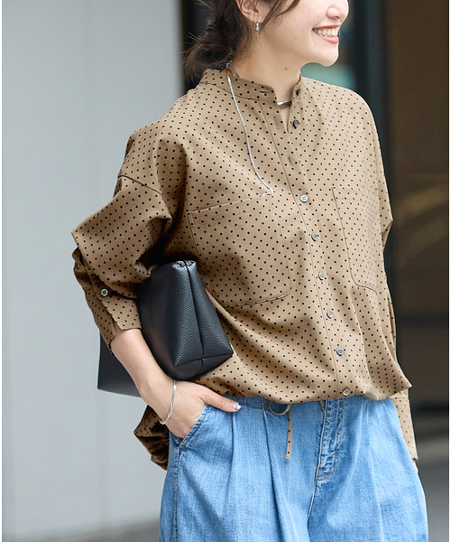 JOURNAL STANDARD ウーリッシュツイルタックボリュームシャツ JOURNAL STANDARD（ジャーナルスタンダード） ブラウス シャツ 「追加