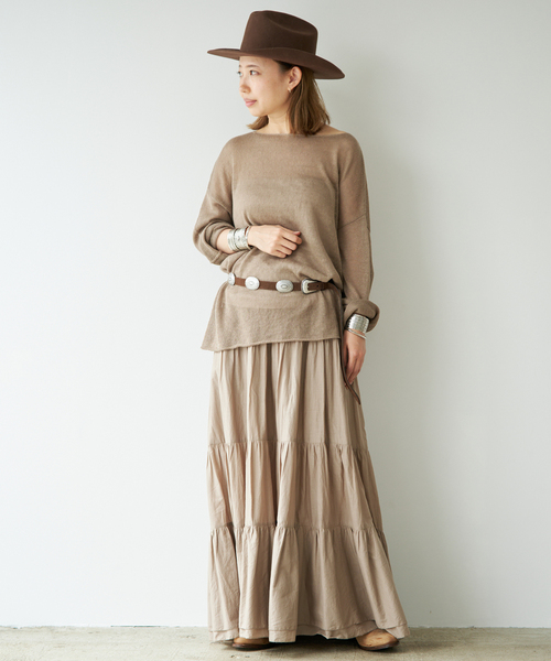 Puntovita（プントヴィータ） ベルト CONCHO BELT BROWN レディース