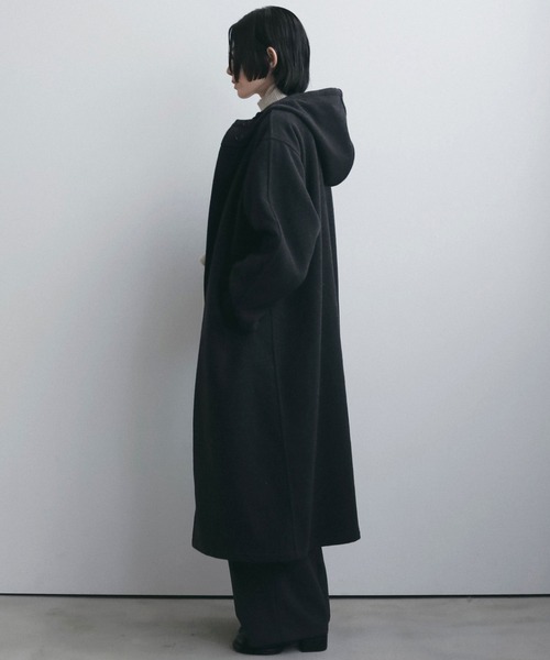 anuke（アンヌーク） ステンカラーコート コート Wool Hoodie Coat