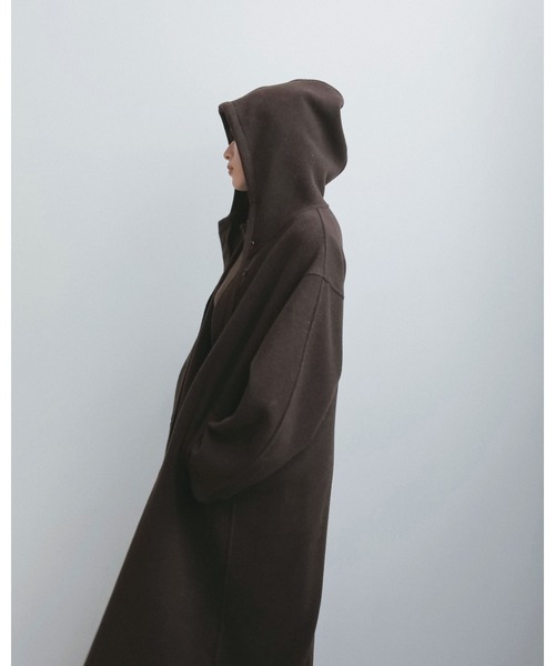 anuke（アンヌーク） ステンカラーコート コート Wool Hoodie Coat