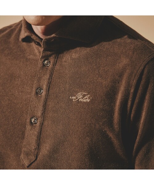 Felisi Golf ゴルフ MS MINI PILE HORIZONTAL SHIRT メンズ : ZOZOTOWN