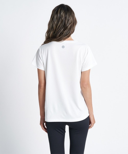 「ROXY」 半袖Tシャツ MEDIUM グレー レディース_画像2
