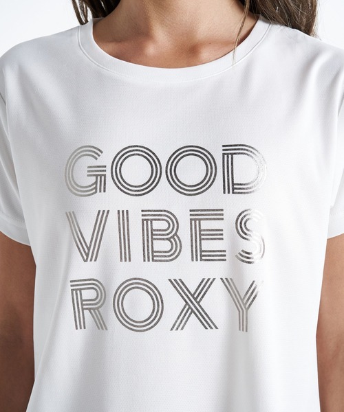「ROXY」 半袖Tシャツ MEDIUM グレー レディース_画像3
