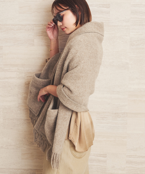 ストール マフラー 「追加」LAPUAN KANKURIT / ラプアンカンクリ 別注 POCKET ショール レディース