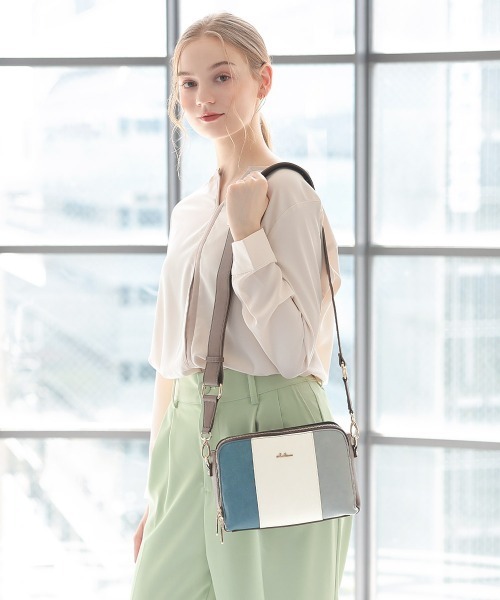 【新品】ショルダーバッグ Clelia/クレリア トリコロール Allegro クレリア Clelia ショルダーバッグ ミニバッグ ミニショルダー
