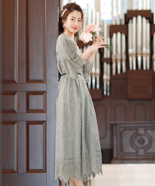 PourVous（プールヴー） ドレス 七分袖＆ロングワンピースドレス