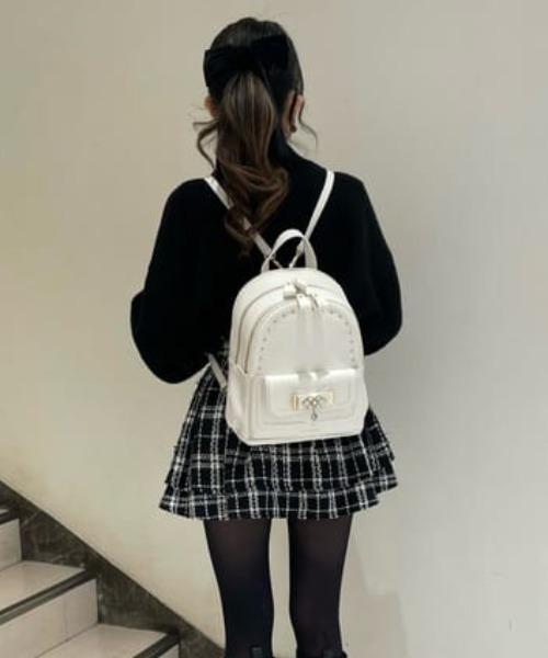 Samantha Vega デイバック リュック ビジューリボンリュック(小