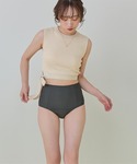 水着 サイドリボンニット×ハイウエストビキニ/...の詳細画像1