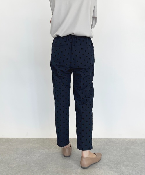 PICCIN PERLA パンツ 「セットアップ可能」フロッキードットセンター