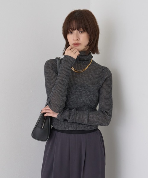 Rouge vif（ルージュ ヴィフ） ニット セーター シアータートルネック