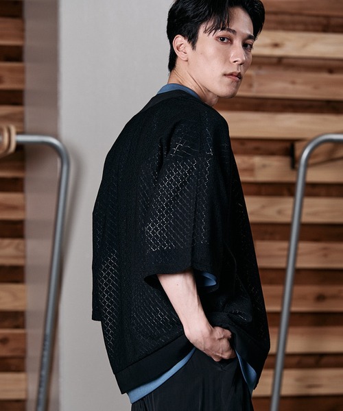 NO ID.（ノーアイディー） カーディガン 「NO ID.」Lace Cardigan
