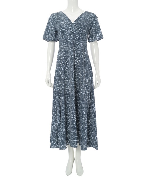 fifth ワンピース 小花柄カシュクールロングワンピース