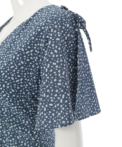fifth ワンピース 小花柄カシュクールロングワンピース