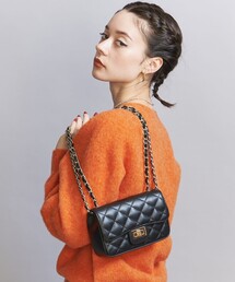 【AULENTTI】スウェードキルティングチェーンバッグ AULENTTI ショルダーバッグ バッグ 「AULENTTI」レザー