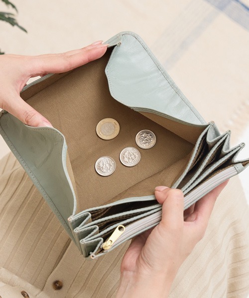 財布 zucchero ズッケロ 長財布 レディース 本革 かぶせ 大きく