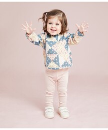 PETIT BATEAU（プチバトー） ブラウス シャツ パッチワーク柄ダブル