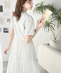 ワンピース 夏 3段ティアードで大人可愛い!シ...の詳細画像5