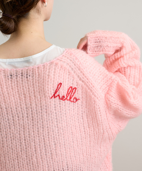 FRAMeWORK - FRAMeWORK　Helloモヘヤミックスプルオーバー FRAMeWORK レディース ニット Helloモヘヤミックスプルオーバー