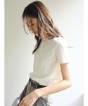 tシャツ 半袖 シルクタッチコットンスリムフィ...の詳細画像2