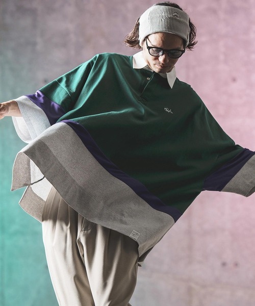 ラガーシャツ セール】mhs2184- Oversized rugby shirt ラガーシャツ（シャツ
