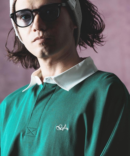 ラガーシャツ セール】mhs2184- Oversized rugby shirt ラガーシャツ（シャツ