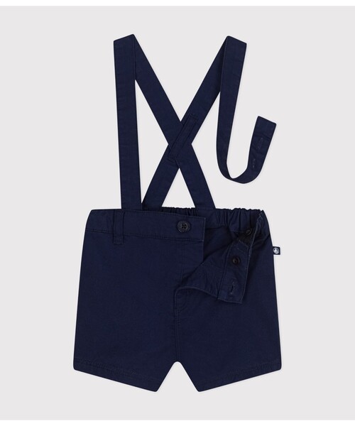 PETIT BATEAU（プチバトー） サロペット オーバーオール サージ織 