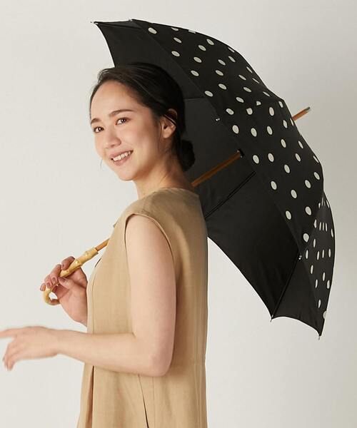 傘 「WEB限定」「because/ビコーズ」晴雨兼用 StripeとDotsの傘